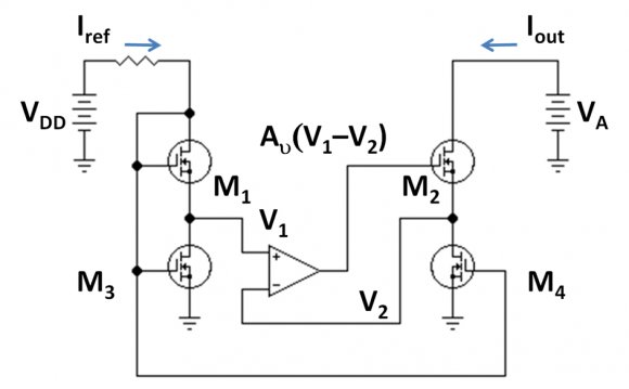 MOSFET version of gain-boosted