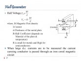 Hall coefficient Semiconductor
