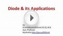 Diode & Its Applications
