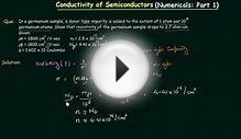 Lec 07: Conductivity of Semiconductors Numerical (Part 1)