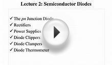 Lecture 2: Semiconductor Diodes