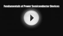 [PDF] Fundamentals of Power Semiconductor Devices Download