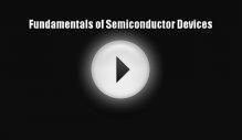 PDF Fundamentals of Semiconductor Devices EBook