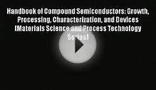PDF Handbook of Compound Semiconductors: Growth Processing