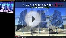some examples of tracking used for solar panels